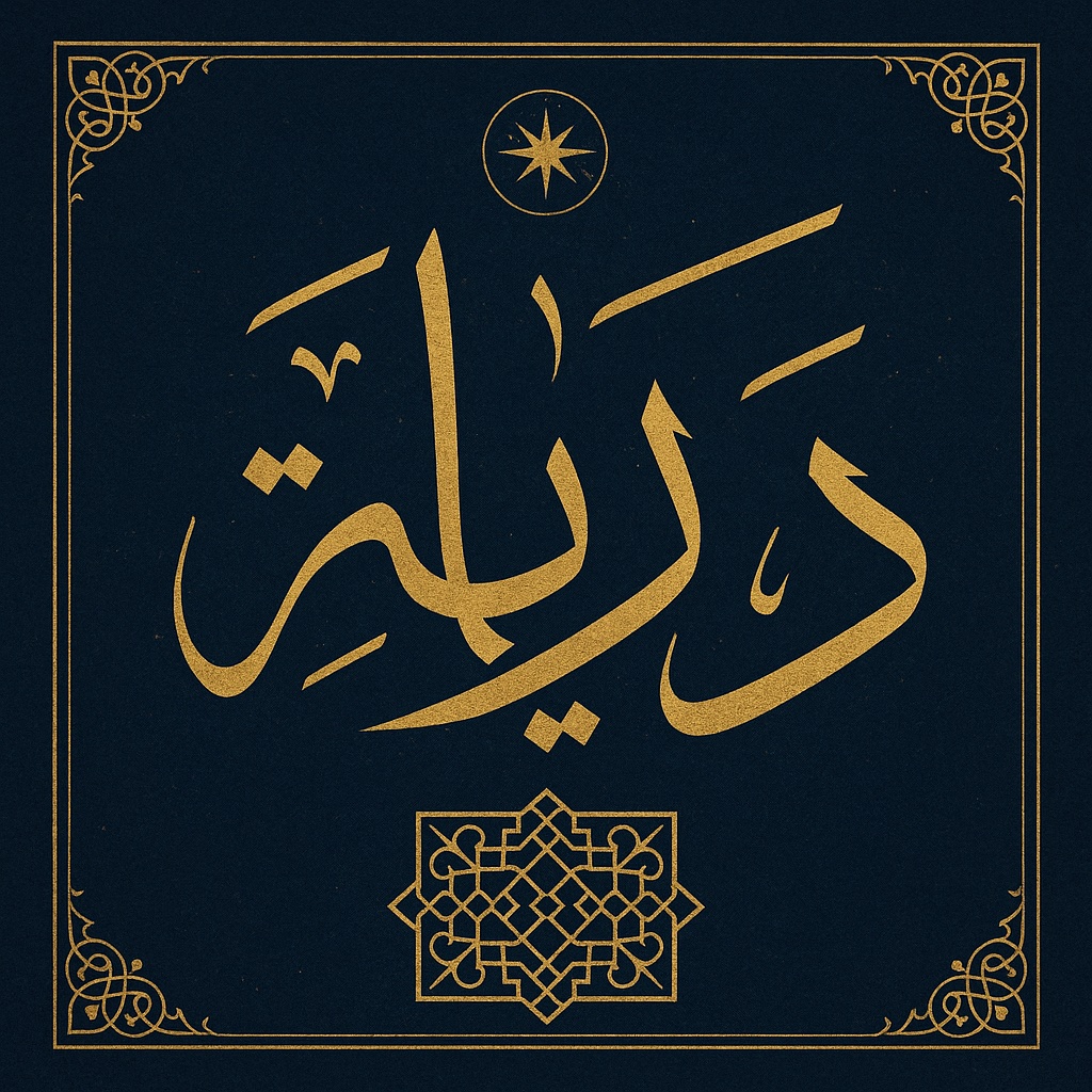 Diraya Arabic calligraphy